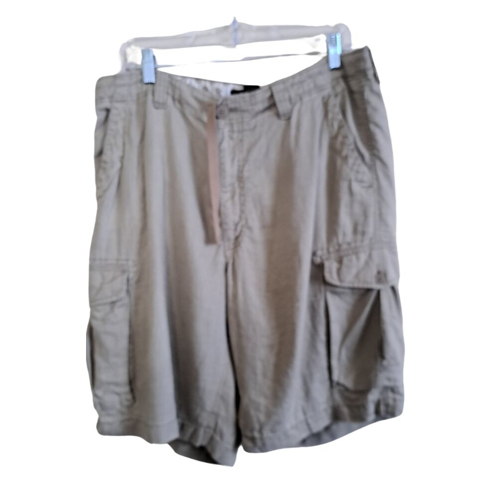 Aigle Men's Linen Cargo Shorts 36